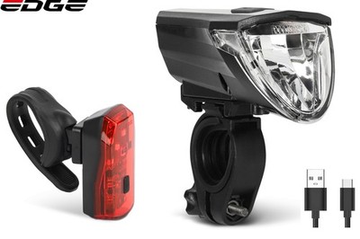 Verlichtingsset Edge Razor 60 Lux  - USB - StVZO goedgekeurd  (incl. remlicht...