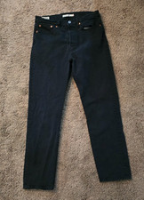 Levis Womens Size 28 Wedgie Straight Black Jeans Cotton Blend Denim Pants