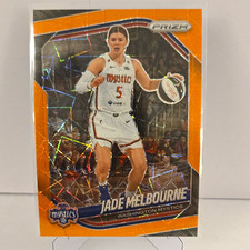 2025 Panini Prizm WNBA Jade Melbourne Washington Mystics Orange Velocity #128