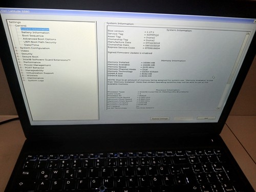 Dell Latitude 5580 i5-7300HQ CPU 2,50GHz 15,6" Display 16GB 256GB SSD*Fehlteile* - Picture 7 of 9
