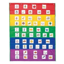 Learning Resources Rainbow Pocket Chart Classroom Homeschool Supplies 10 Pockets