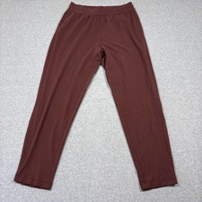 NWOT Lunya Sz M Maroon Pants Loungewear Drawstring Casual Lightweight