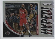 2019-20 Panini Prizm Get Hyped! Silver Prizm James Harden #5 1k0d