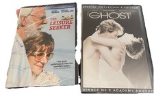 2 DVD Lot Ghost(PG13)The Leisure Seeker(R) Swaze,Moore,Sutherland Over $16 Value