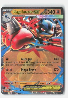 Mega Lucario ex - Double Rare ME01: Mega Evolution 077/132 LP