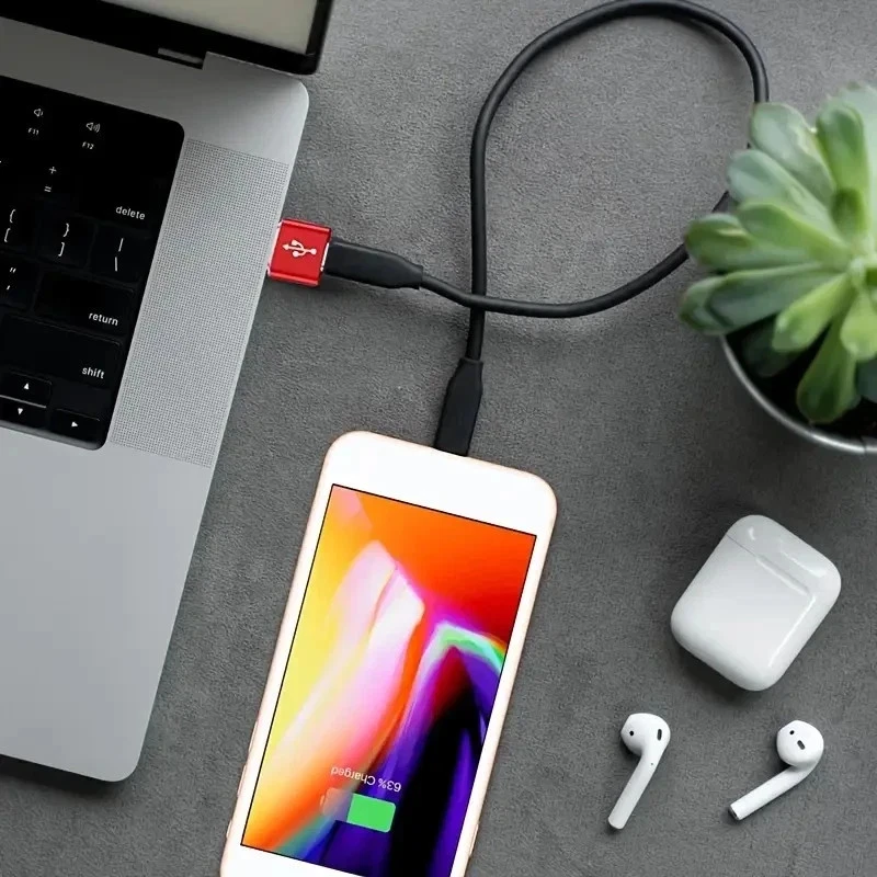 6A USB OTG Adapter USB 3.0 A Male To Type C Female Converter Fast Charger 120W - Image 3 of 4