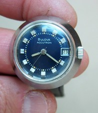 SERVICED ACCUTRON BULOVA 2302 STAINLESS STEEL TUNING FORK LADY's WATCH N1