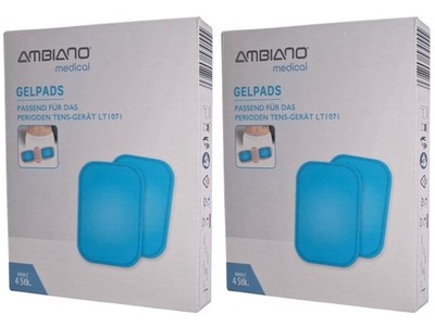 Ambiano Gelpads für Perioden Tens-Gerät LT1071, 2x 4er Pack 