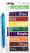 Colors Stickers Scrapbooking Card Making Journal Planner DIY Sticko