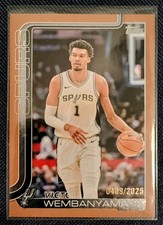 2025-26 Topps - Victor Wembanyama #195 Gold 0409/2025