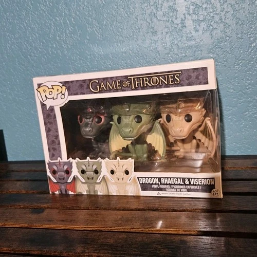 Funko Pop! Game of Thrones Drogon, Rhaegal & Viserion Vinyl Figures Set
