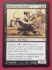 Magic The Gathering BETRAYERS OF KAMIGAWA OKIBA-GANG SHINOBI black card MTG