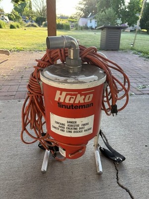 Hako Minuteman Backpack Vacuum C80 3 80-01 115v Ac 7 Amps 60 Watts Asbestos Vac