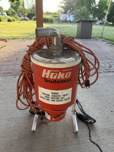 Hako Minuteman Backpack Vacuum C80 3 80-01 115v Ac 7 Amps 60 Watts Asbestos Vac