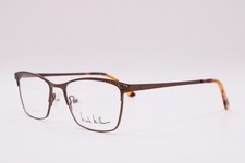 NEW NICOLE MILLER NMP709 C02 BROWN HAVANA AUTHENTIC EYEGLASSES 50-16