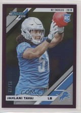 2019 Panini Donruss Rookies Stat Line Season 71/82 Jahlani Tavai #270 mu8