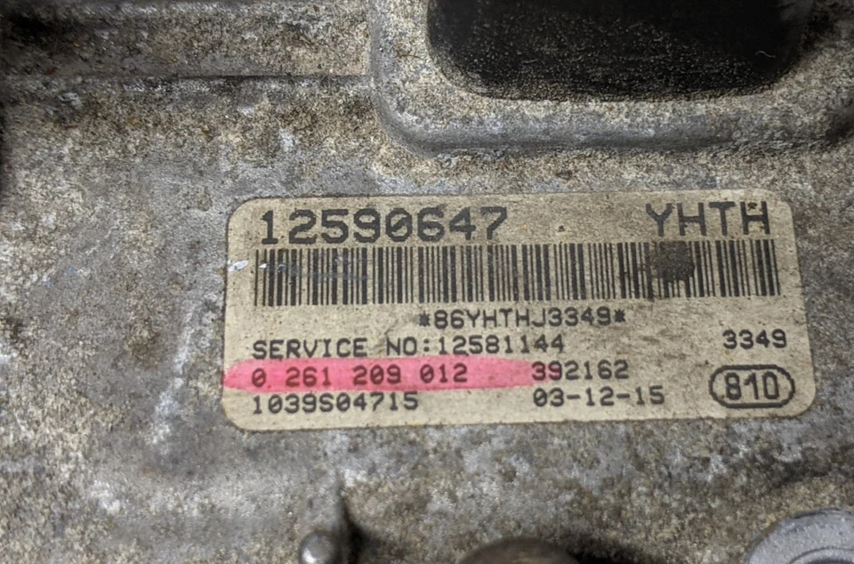 Buick Rendezvous 2006 control del motor programado por computadora OEM 12590647 YHTH 3,6 L Foto 2 de 2