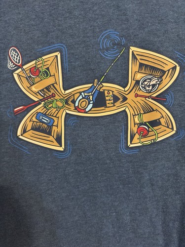 Boys Size Xl Under Armour Fishing Shirt - Picture 2 of 3