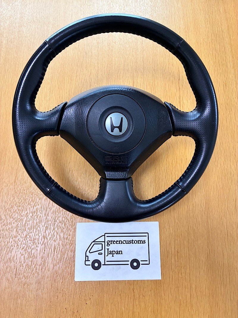 【しゃこたん】ホンダ S2000 AP1 純正ステアリングホイール ☆中古美品AP1ホンダS2000前期純正本革ステアリングハンドル☆