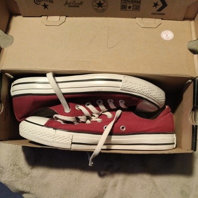 Converse One Star Unisex Cranberry Red Low Top  Mens Size 6/ Women's Size8