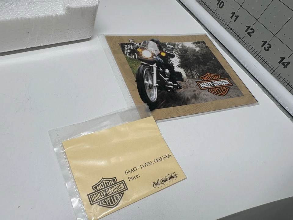 RARO ERTL COLECCIONABLES HARLEY DAVIDSON COLECCIÓN AMÉRICA PERRO AMIGOS LEALES Foto 3 de 4