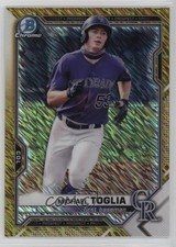 2021 Bowman Chrome Prospects Gold Shimmer Refractor 50/50 Michael Toglia b2t
