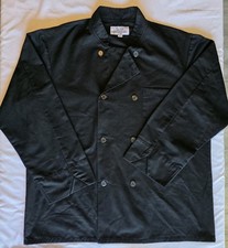 Pro Series Black Chefs Coat Lg Sleeve