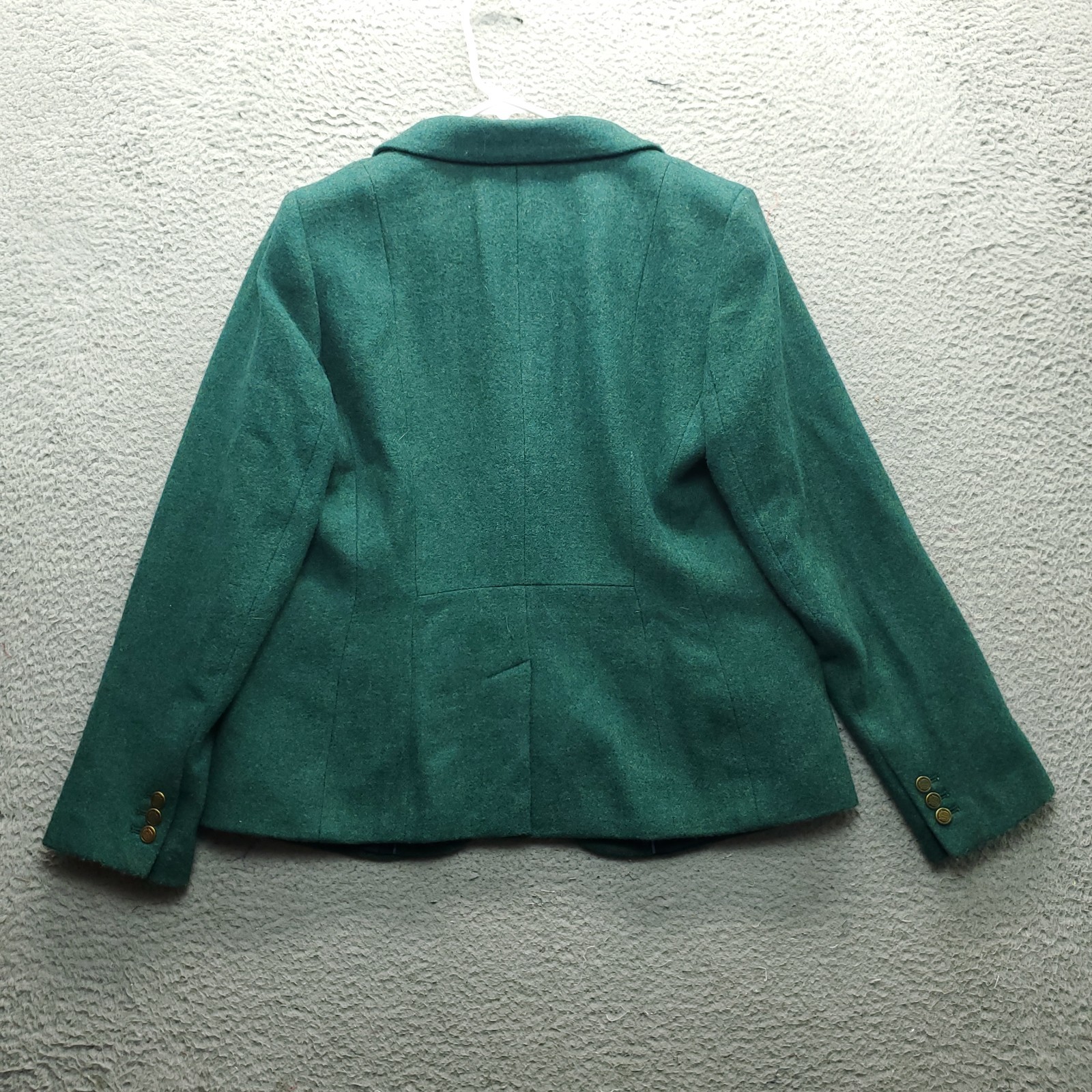 Talbots Aberdeen Blazer Jacket Womens 10 Green Wool Single-Breasted Formal EUC