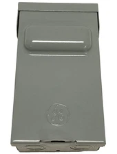 GE 60 Amp 240 Volt Fused AC Disconnect Steel Enclosure for Outdoor Use TF60RCP