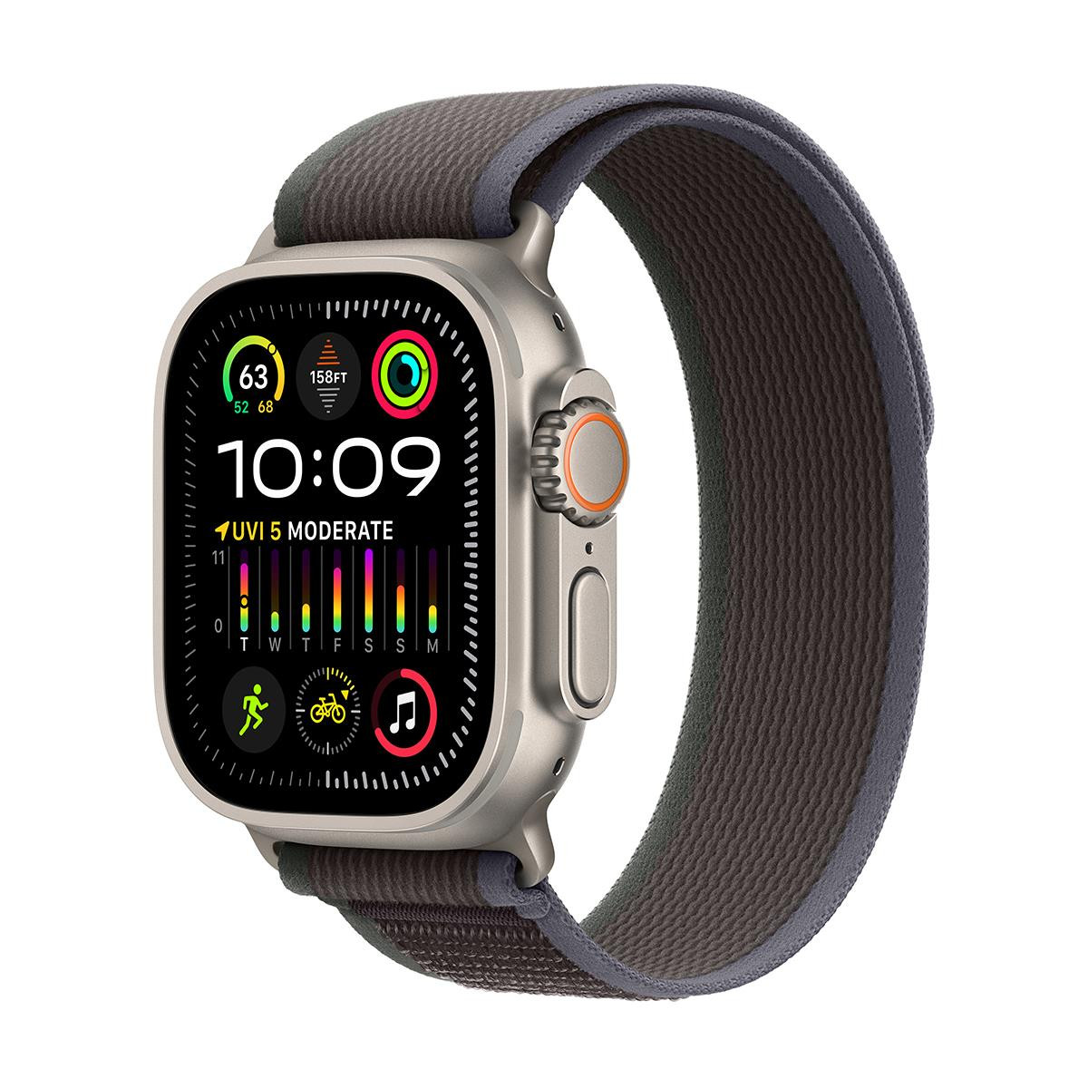 Apple Watch Ultra 2 49mm GPS/LTE Titanium Case Blue/Black Trail Loop Very Good-image