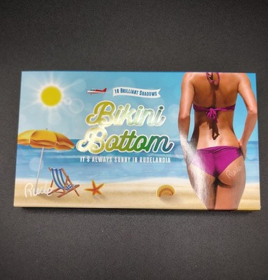 Rude Cosmetics Bikini Bottom 18 Shade Eye Shadow Pallet New!