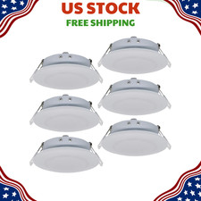 New 4.5 12v Led Rv Puck Light 6-pack 3400k Warm White Aluminum Recessed Ceiling New 4.5 12v Led Rv Puck Light 6-pack 3400k Warm White Aluminum Recessed Ceiling