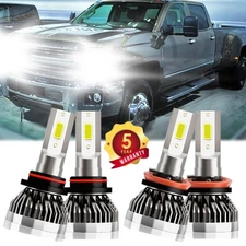 For Chevy Silverado 2500 HD 2007-2021 Car LED Headlight Bulbs Combo High/Lo Beam