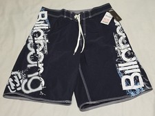 NEW Billabong GRAFFITI Lightweight Black Hybrid Stitched BoardShorts SZ W36 L10