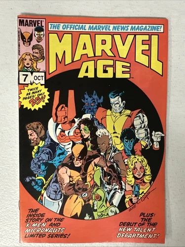 Marvel Age #7 1983 Spider Ham Preview 1st Print Marvel Comics Fine/VF