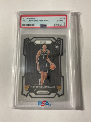 2023-24 Panini Prizm - Victor Wembanyama #136 (RC)  PSA 10