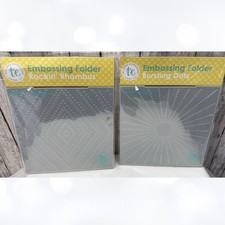 Taylored Expressions ROCKING RHOMBUS Bursting Dots 6x6 Embossing Folders