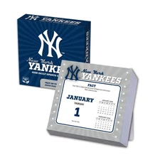 Turner Licensing,  MLB New York Yankees 2026 Desk Calendar, 5.38'' X 5.38'', 12-