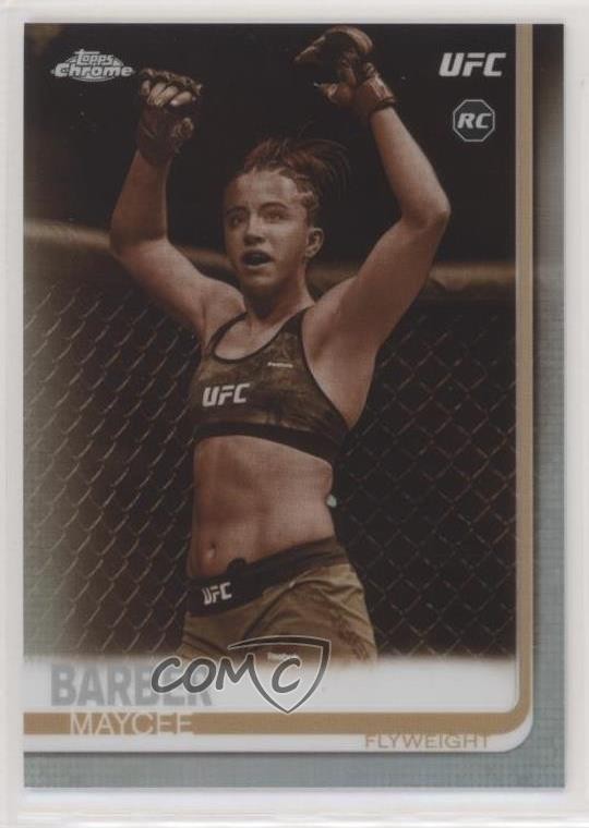2019 Topps Chrome UFC Sepia Maycee Barber #56 3b3