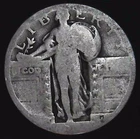 No Date 25C Standing Liberty Quarter 90% Silver 26oct0112-2