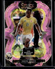 2025-26 Panini Select Road to FIFA World Cup #112 Jhon Arias Pink Ice