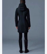 Mackage New Down Midi Coat, Black, Size 6 Uk