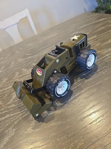 Vintage tonka 11 inch steel army Front loader