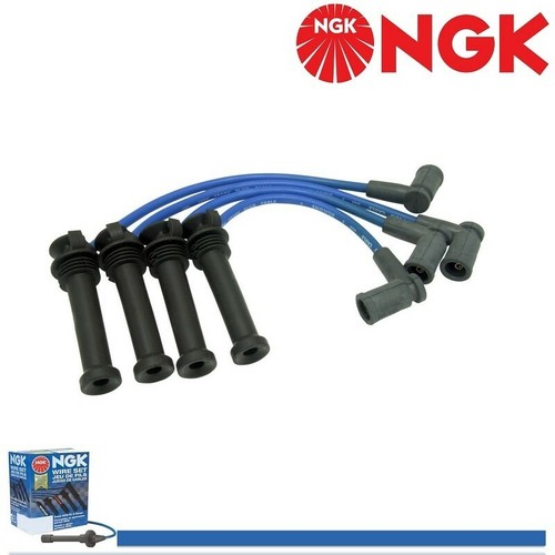 Wireset & 4x NGK Laser Iridium Spark Plug For Mazda RX-8 1.3L R2 2004
