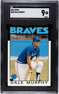 1986 Topps #600 Dale Murphy SGC 9 MINT