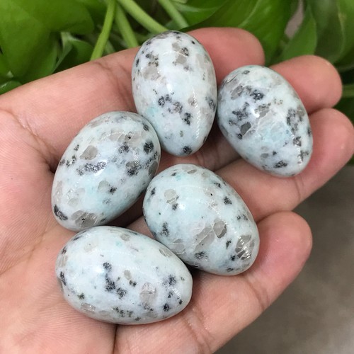 5 piezas Tianshan Azul Cuarzo Huevo Cuarzo Cristal Calavera Reiki Gema Curativadora - Imagen 8 de 12