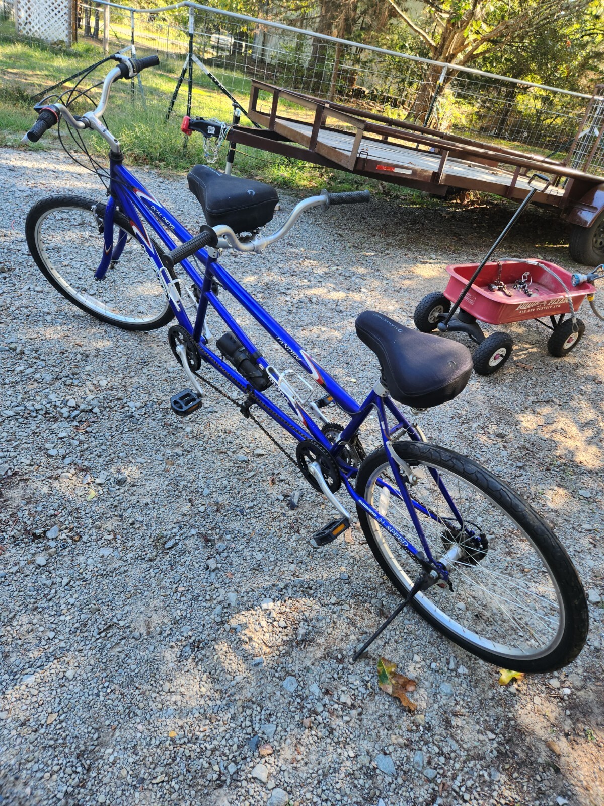 tandem bicycle for sale as nice as the day I got it very nice very