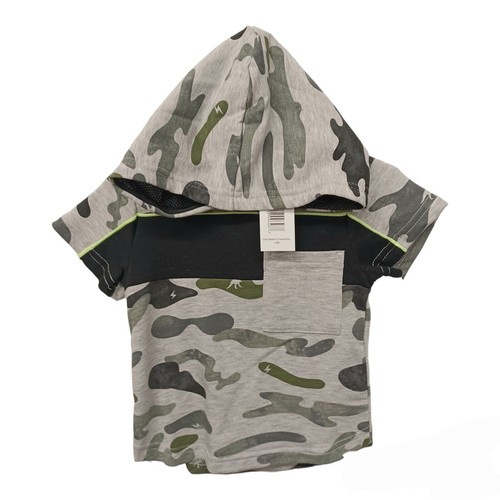 Wonder Nation Baby Boys Camo/Dinosaur Hoodie Cargo Jogger Set-12M - Picture 2 of 5