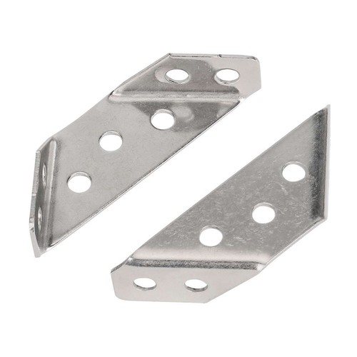 10pcs Furniture Corner Connector Stainless Steel Angle Corner Brackets Universal - Picture 6 of 10
