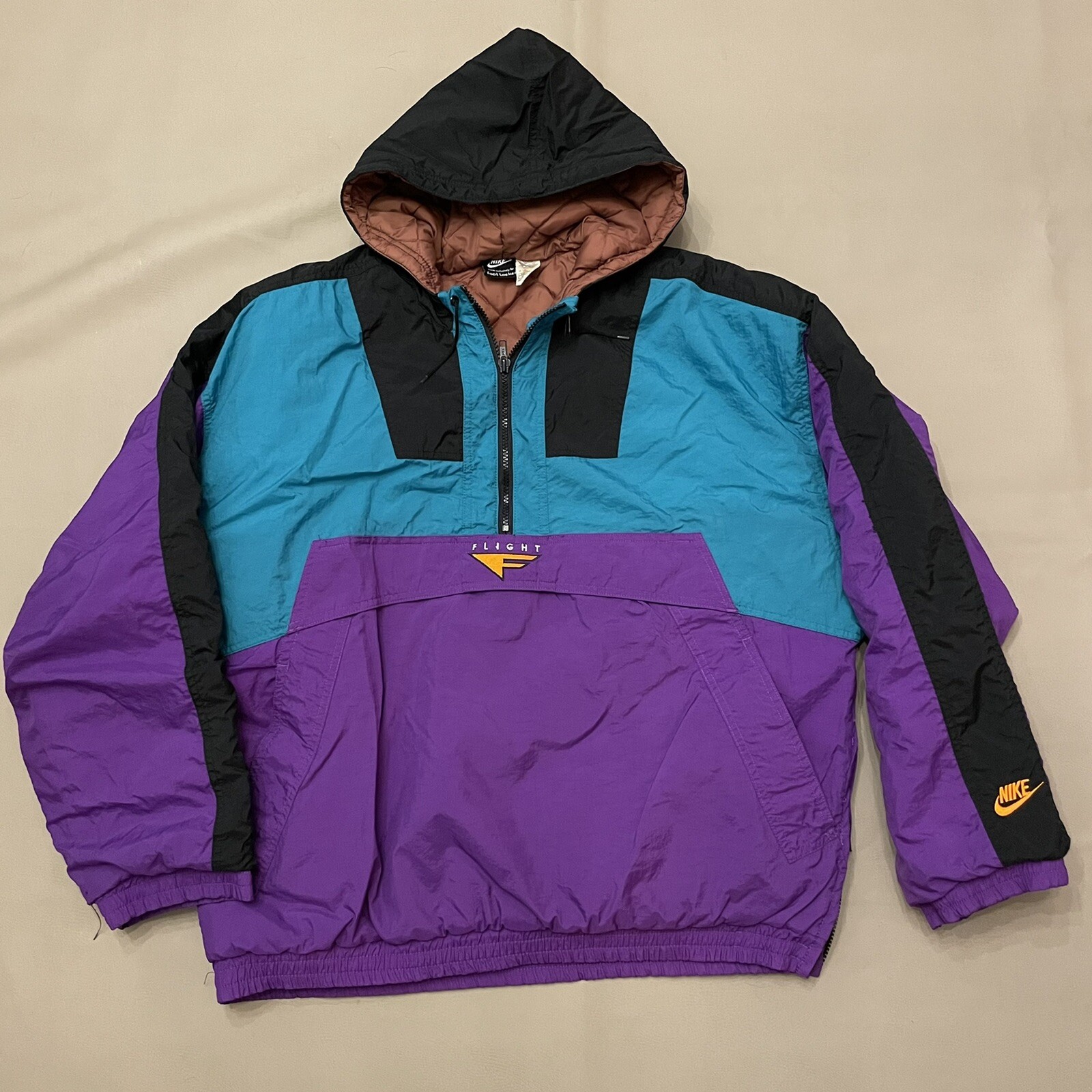 Vintage Nike Flight Foot Puffer Jacket Mens Size Medium |